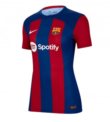 Barcelona Replica Home Stadium Shirt for Women 2023-24 Short Sleeve